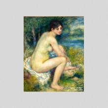 메이크룩스 UHD 명화 욕실 아트월 아트보드 르누아르 - Nude Woman in a Landscape